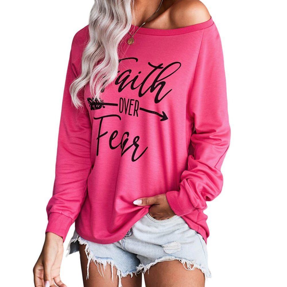 Faith Over Fear Long Sleeve Shirt